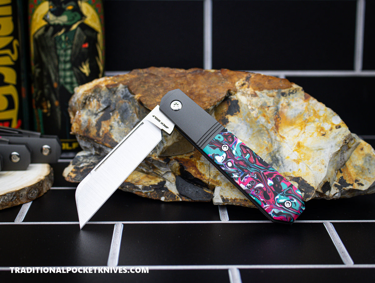 Jack Wolf Knives Midnight Jack Kaotic Resin