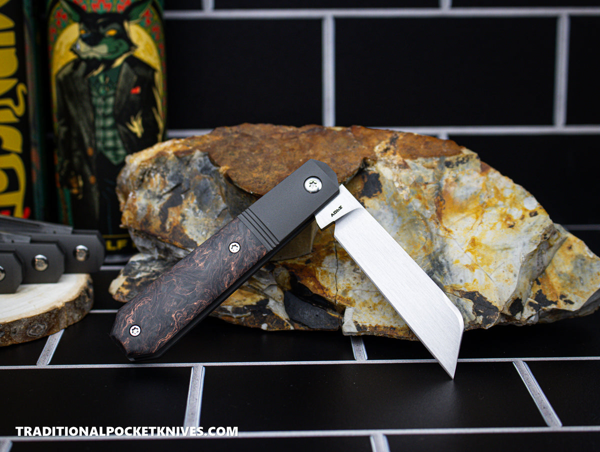 Jack Wolf Knives Midnight Jack Fat Carbon Dark Matter Copper