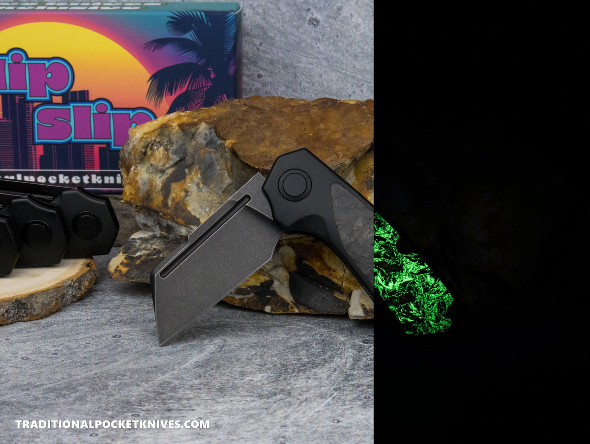 Divo Knives Exclusive Nip Slip Fat Carbon Dark Matter Glow S90V
