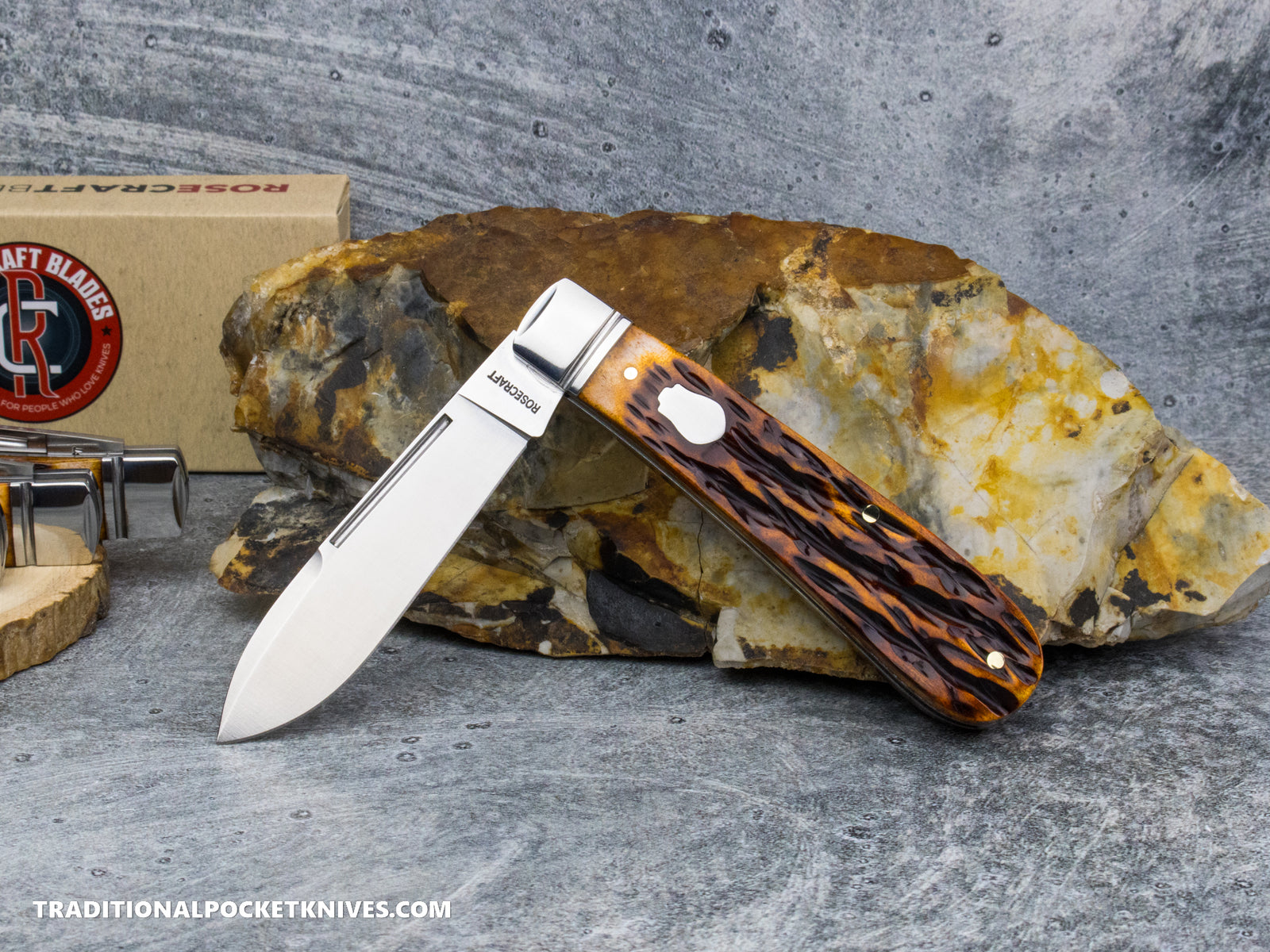 RoseCraft Blades Nolichucky Jack Dapper Jigged Bone (RCT011-DJB)