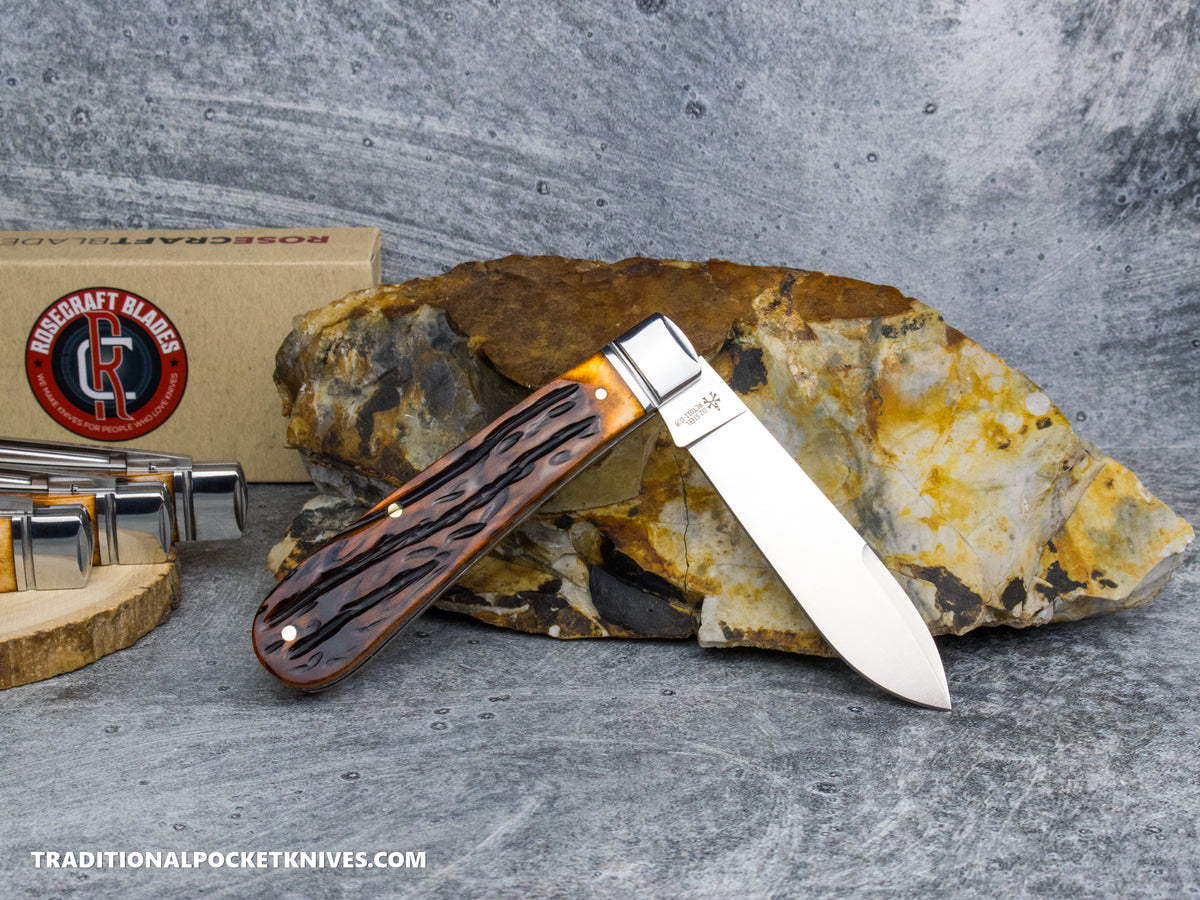 RoseCraft Blades Nolichucky Jack Dapper Jigged Bone (RCT011-DJB)