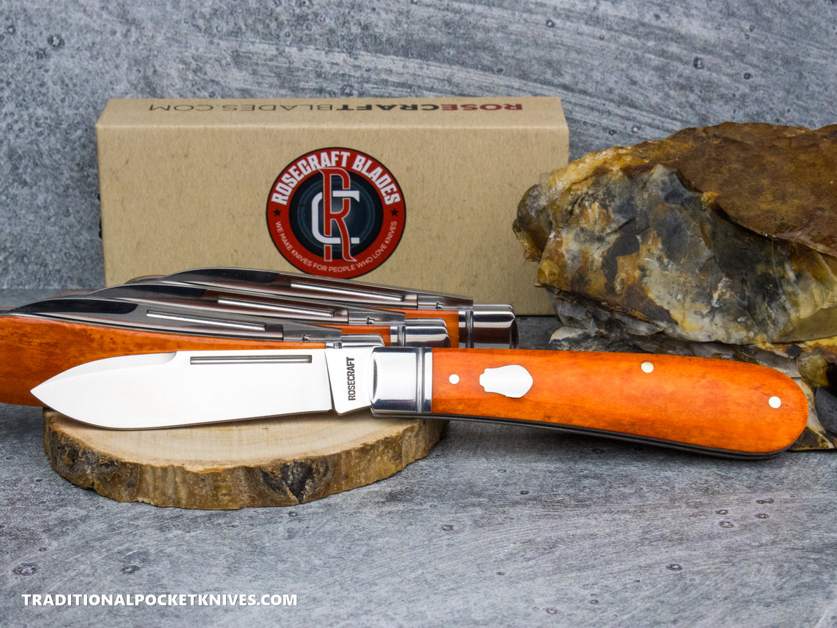 RoseCraft Blades (C. Risner Cutlery / TPK Exclusive) Nolichucky Jack Bourbon Bone (RCT011-BOU)