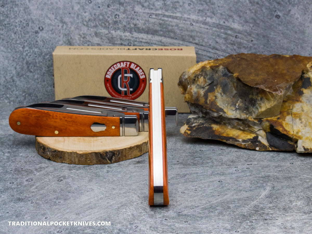 RoseCraft Blades (C. Risner Cutlery / TPK Exclusive) Nolichucky Jack Bourbon Bone (RCT011-BOU)