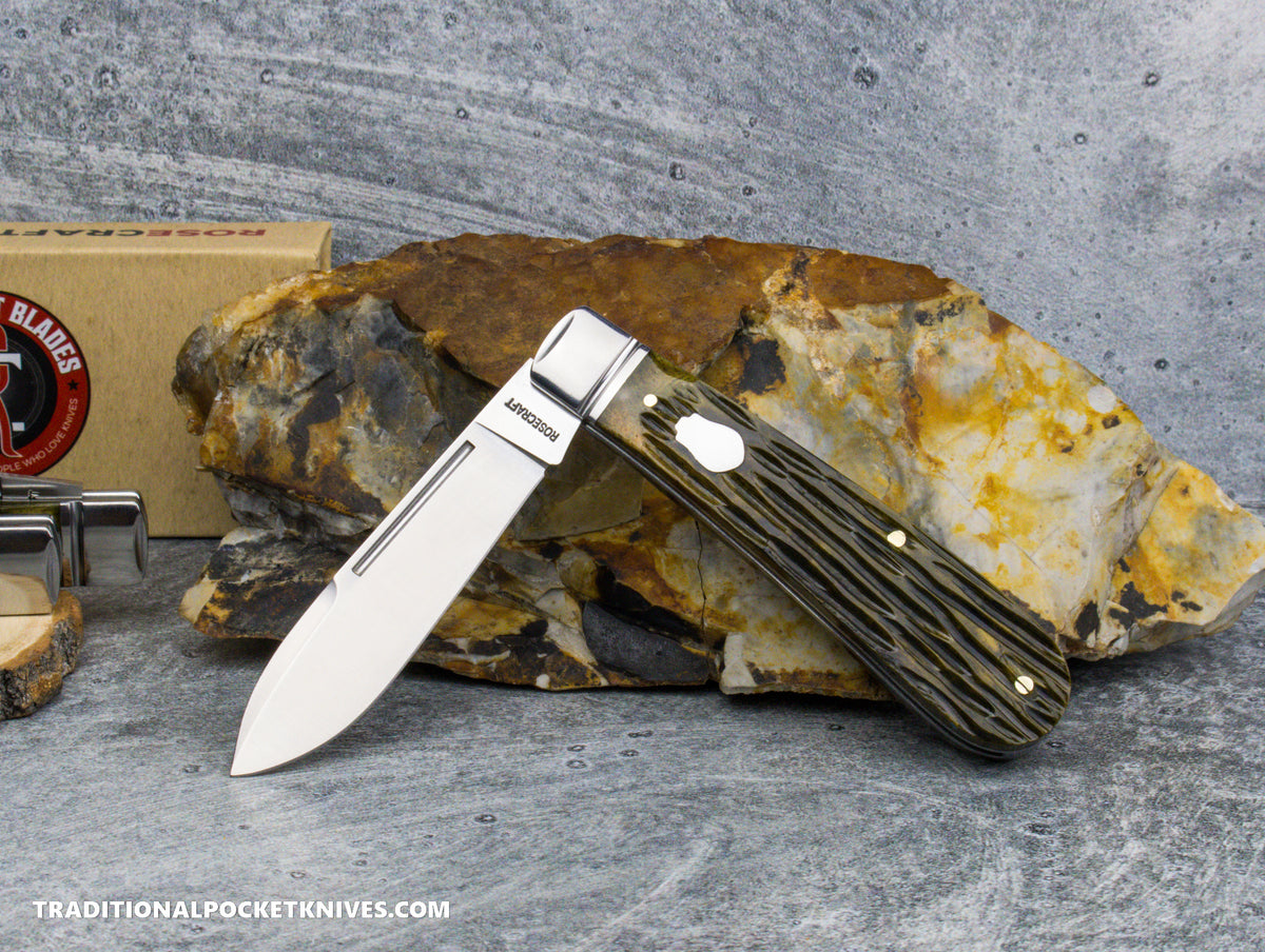 RoseCraft Blades Nolichucky Jack Vintage Jigged Bone (RCT011-VJB)