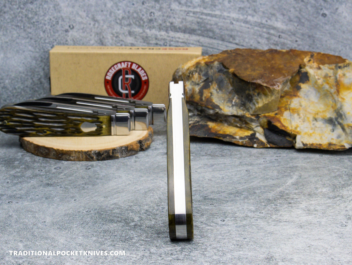 RoseCraft Blades Nolichucky Jack Vintage Jigged Bone (RCT011-VJB)
