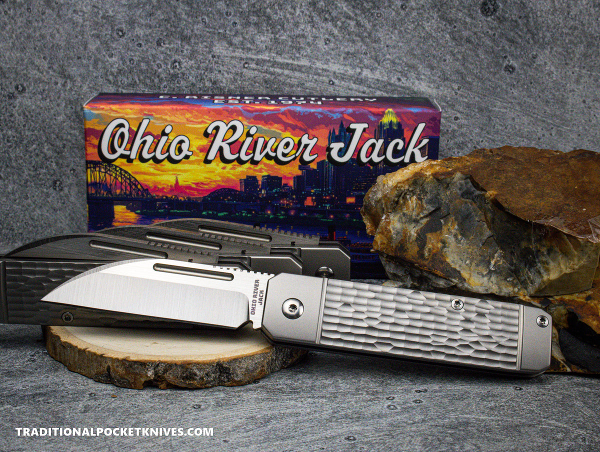 Ohio River Jack: Jigged Titanium - Wharncliffe S90V