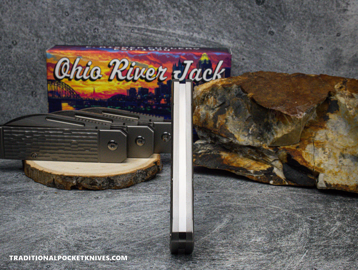 Ohio River Jack: Jigged Titanium - Wharncliffe S90V