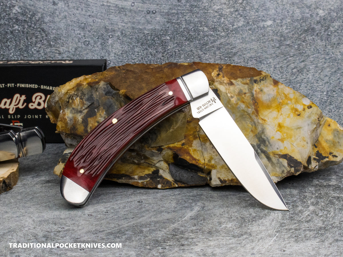 RoseCraft Blades Obed Creek Bow Trapper Red Jigged Bone (RCT015-RJB)