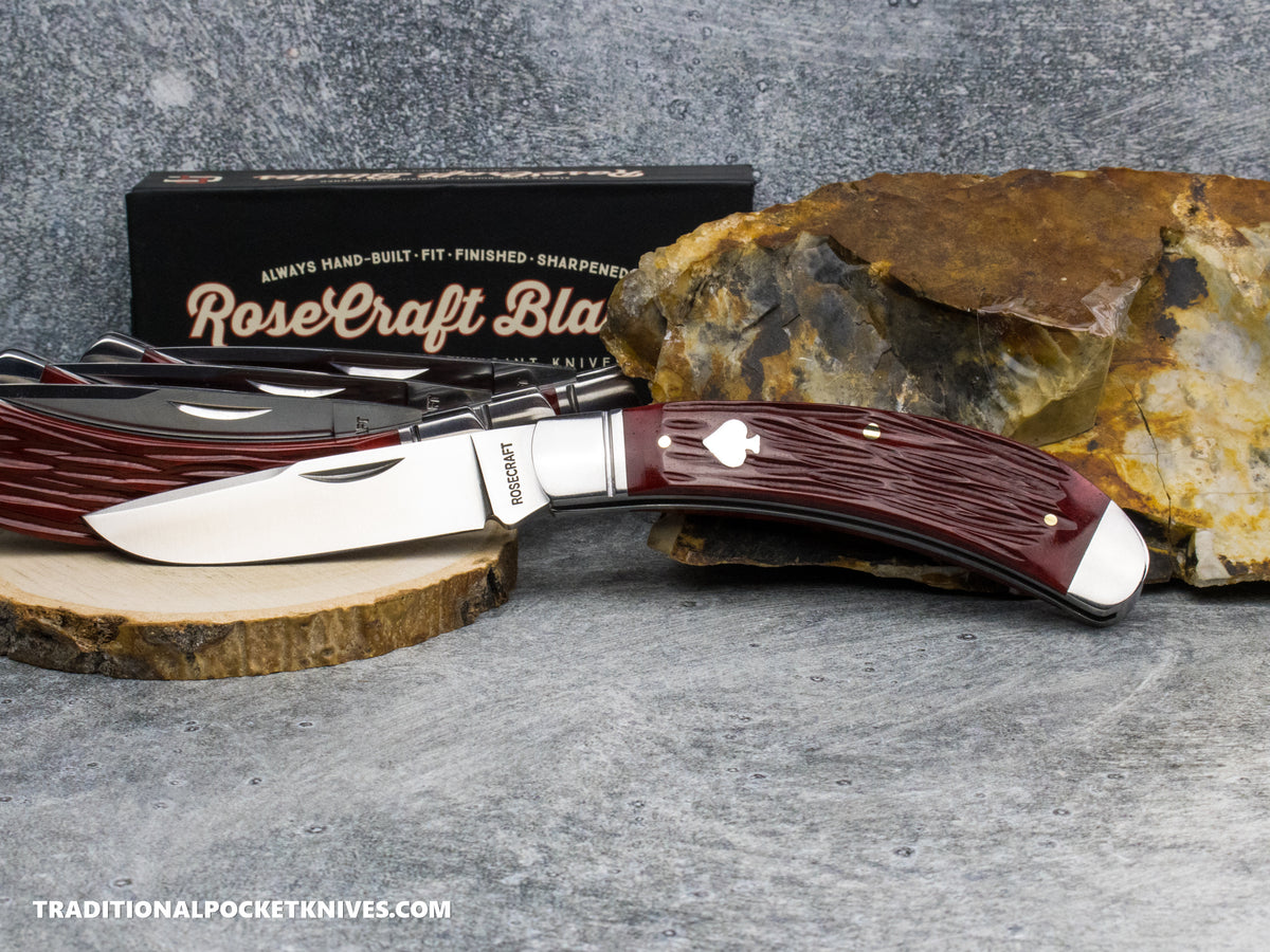 RoseCraft Blades Obed Creek Bow Trapper Red Jigged Bone (RCT015-RJB)