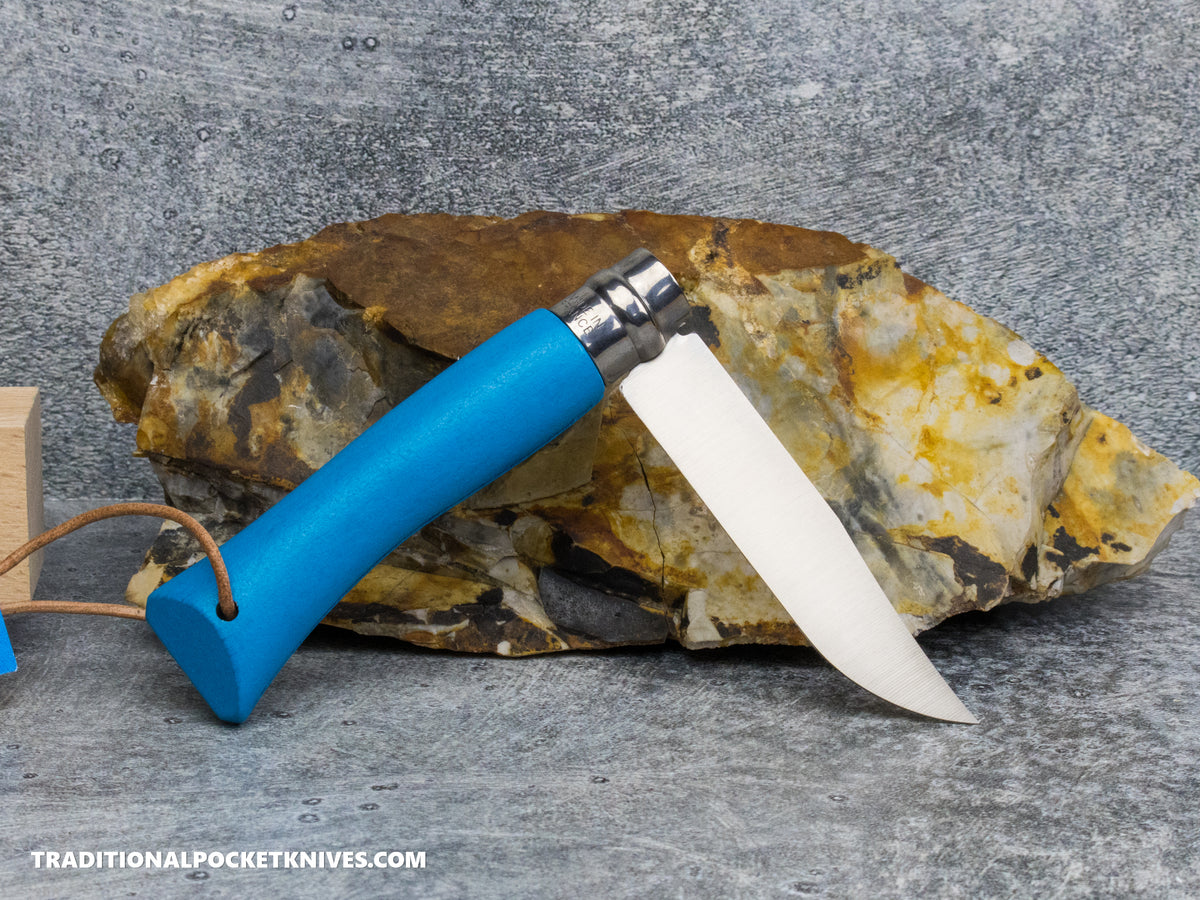 Opinel No.07 Coloroma Folding Knife Sky Blue