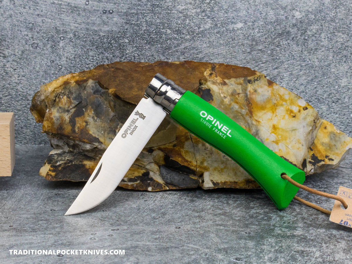 Opinel No.07 Coloroma Folding Knife Green