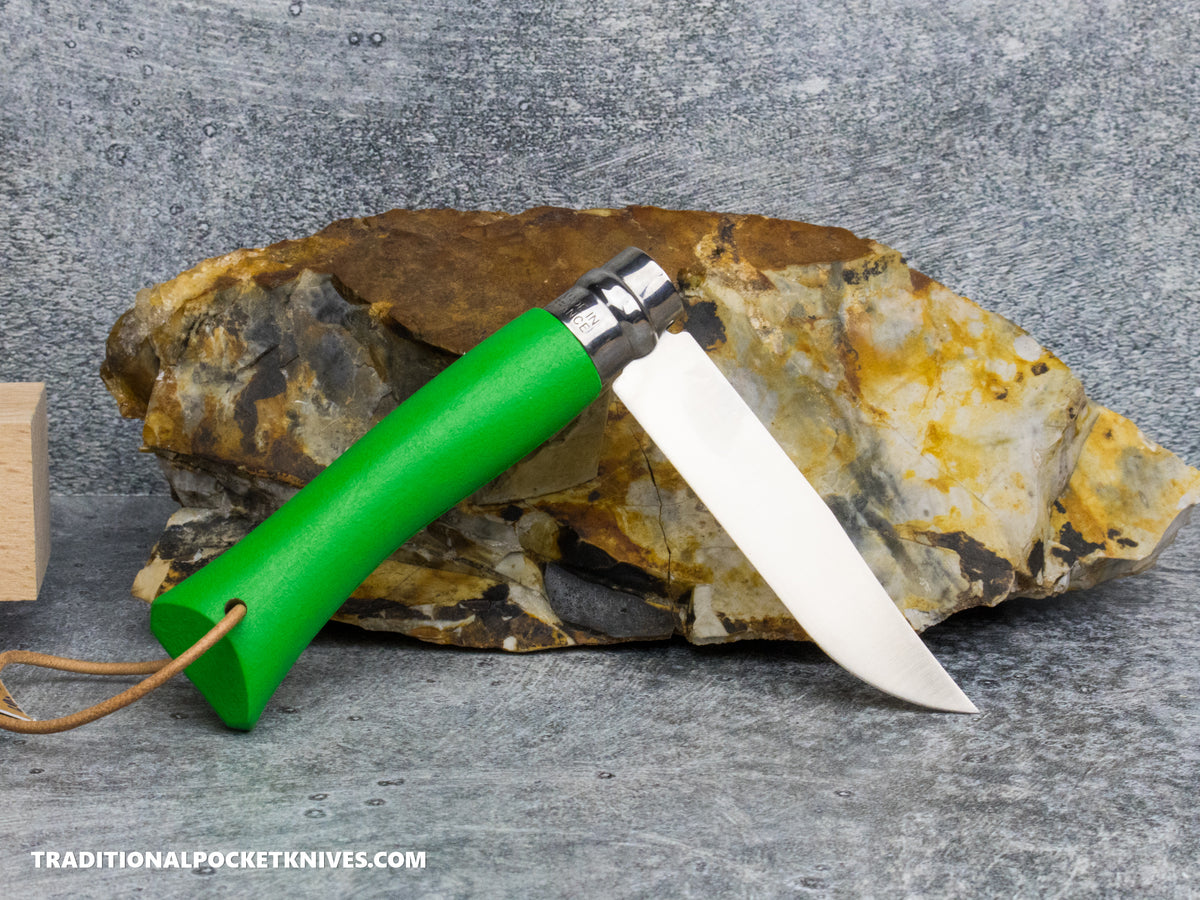 Opinel No.07 Coloroma Folding Knife Green