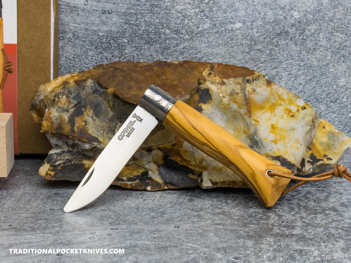 Opinel Néo6 Folding Knife Olive Wood