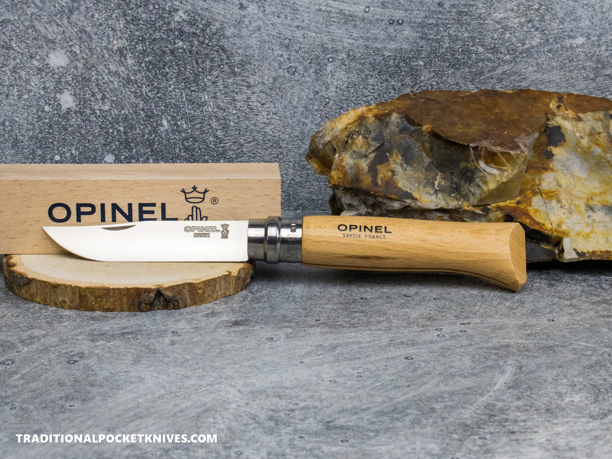 Opinel No.08 Stainless Steel Folding Knife