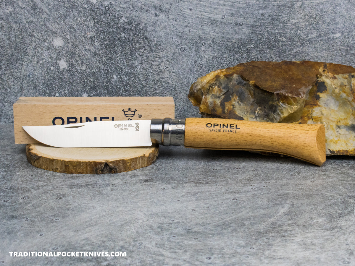 Opinel No.10 Stainless Steel Folding Knife