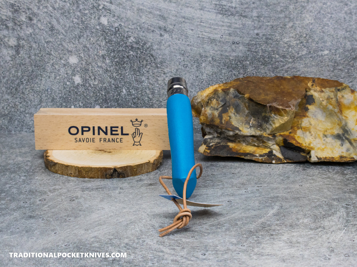 Opinel No.07 Coloroma Folding Knife Sky Blue