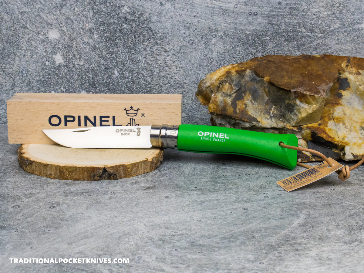 Opinel No.07 Coloroma Folding Knife Green