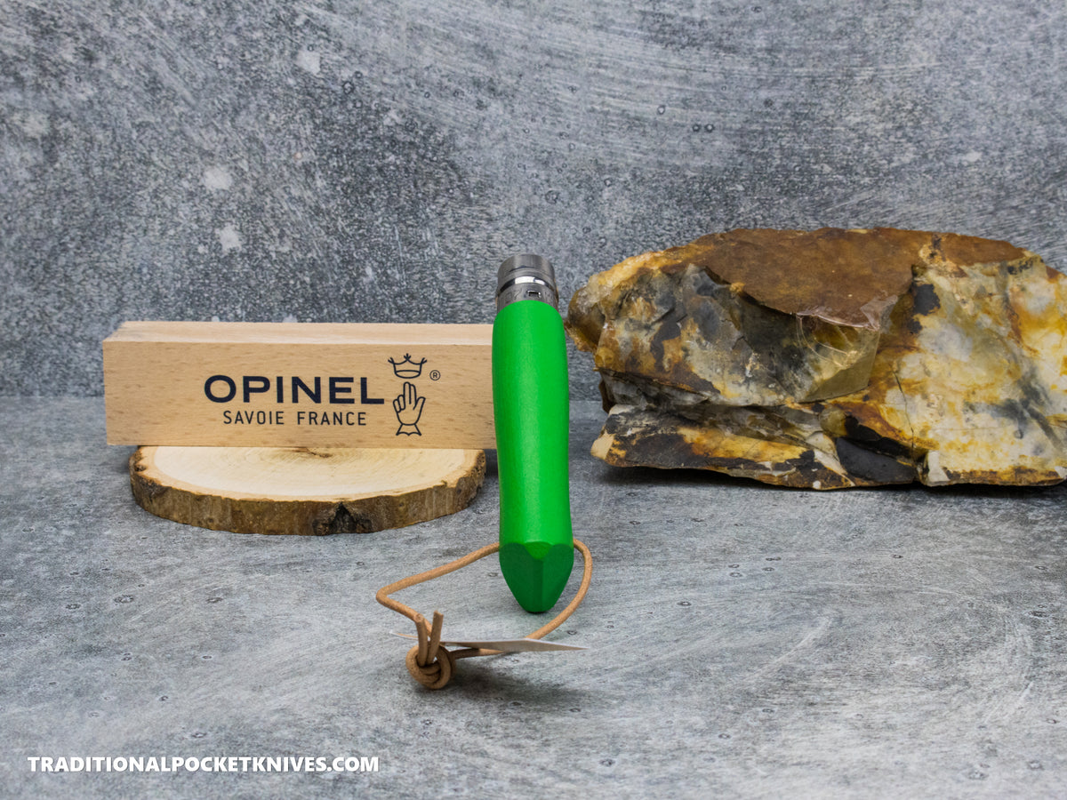 Opinel No.07 Coloroma Folding Knife Green