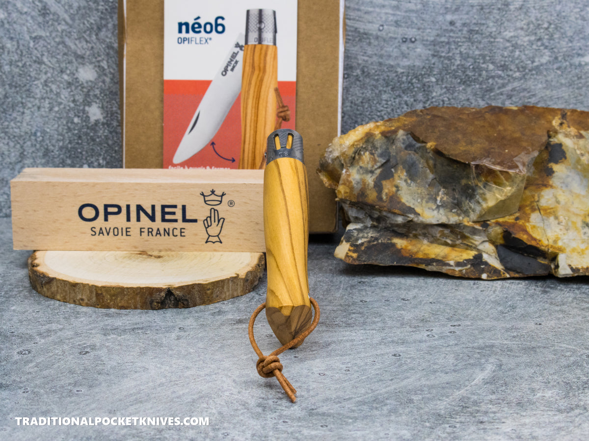 Opinel Néo6 Folding Knife Olive Wood