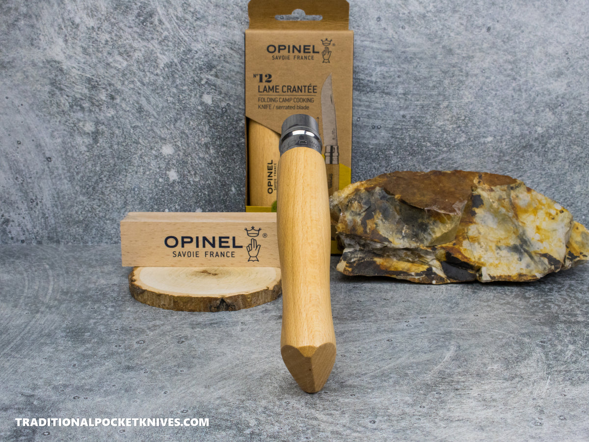Opinel No.12 Stainless Steel Serrated Folding Knife