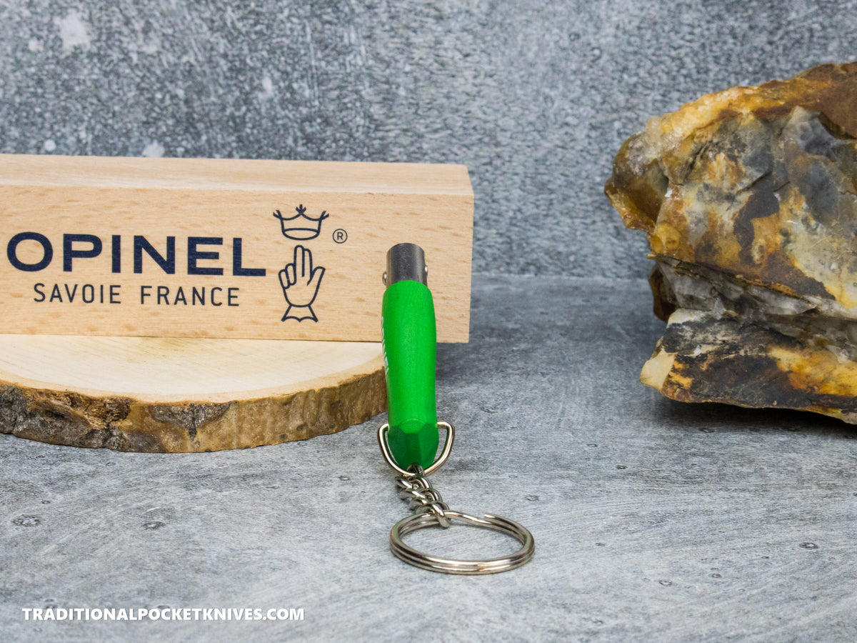 Opinel No.02 Colorama Keychain Folding Knife Green