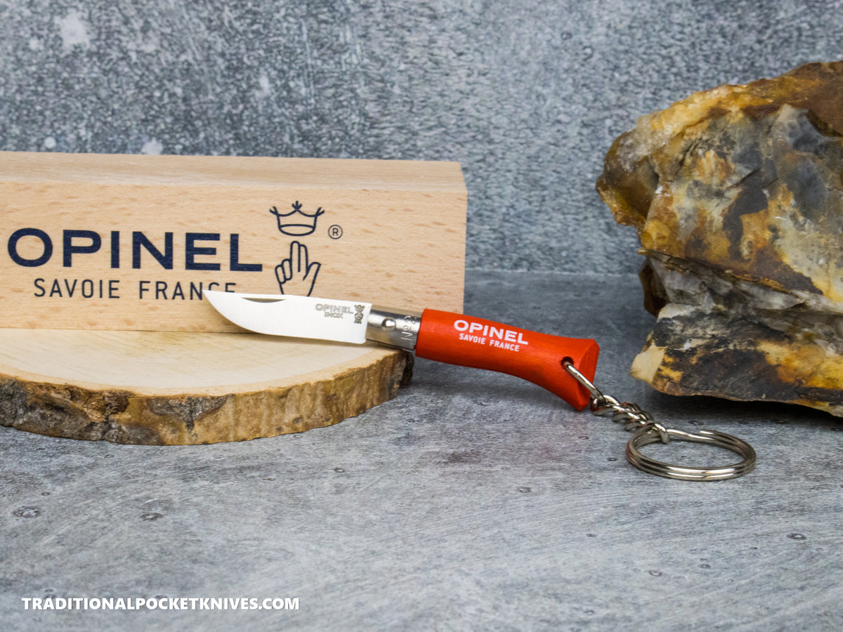 Opinel No.02 Colorama Keychain Folding Knife Orange