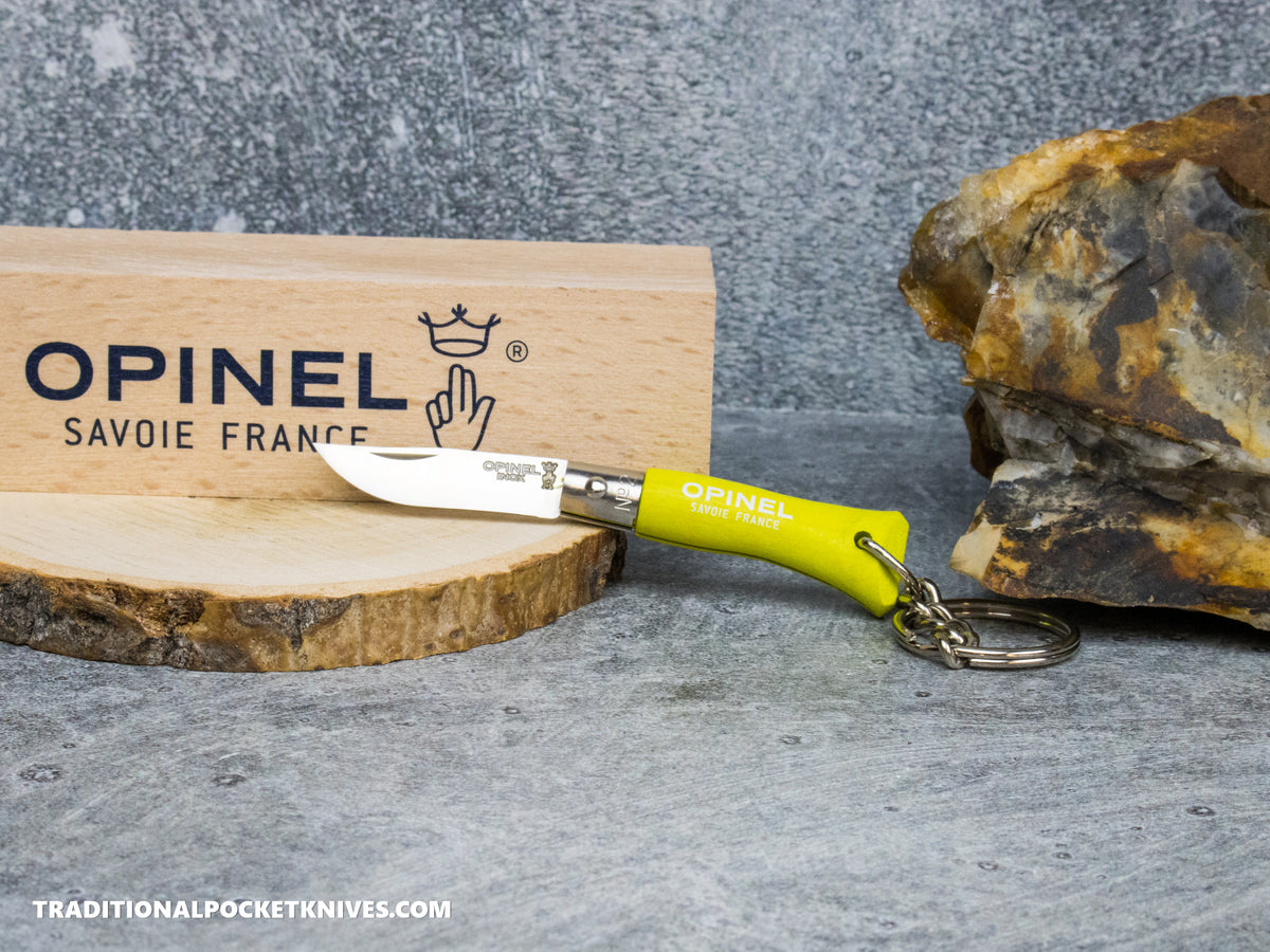 Opinel No.02 Colorama Keychain Folding Knife Anise