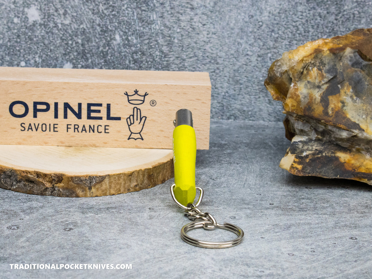 Opinel No.02 Colorama Keychain Folding Knife Anise