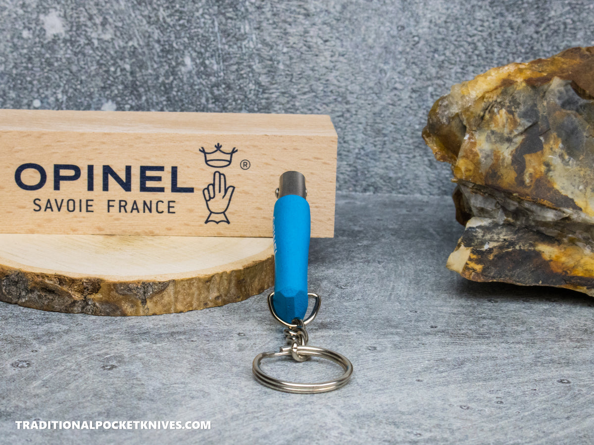 Opinel No.02 Colorama Keychain Folding Knife Sky Blue