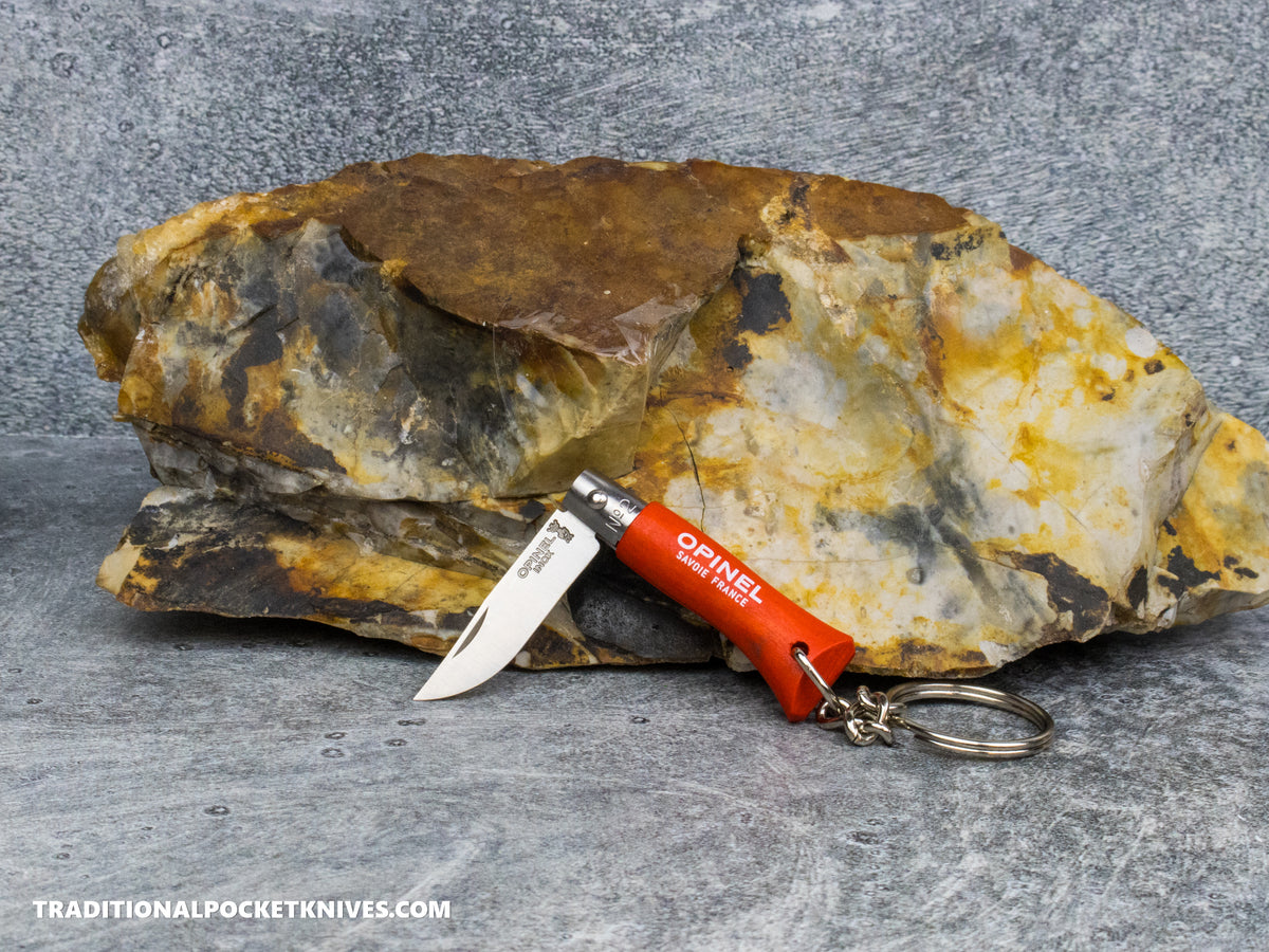 Opinel No.02 Colorama Keychain Folding Knife Orange