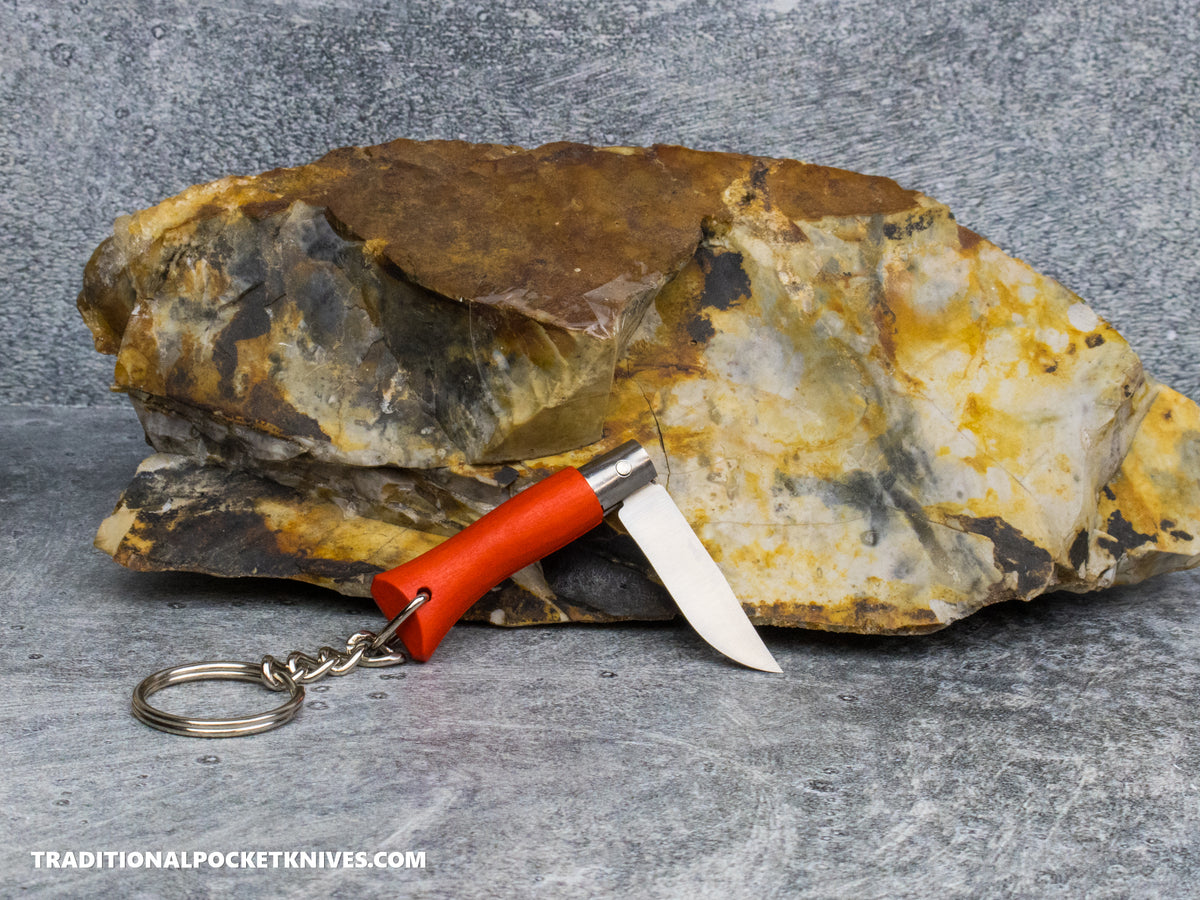 Opinel No.02 Colorama Keychain Folding Knife Orange