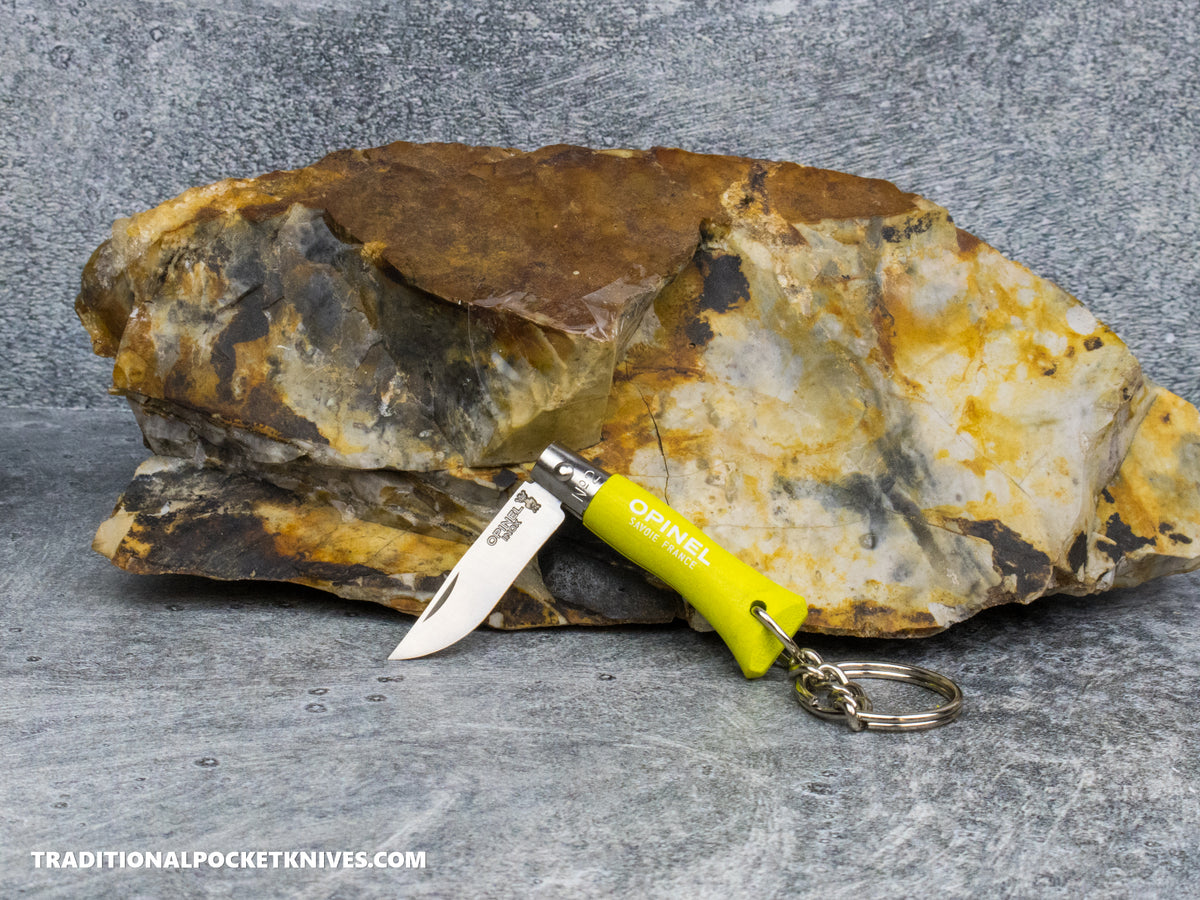 Opinel No.02 Colorama Keychain Folding Knife Anise