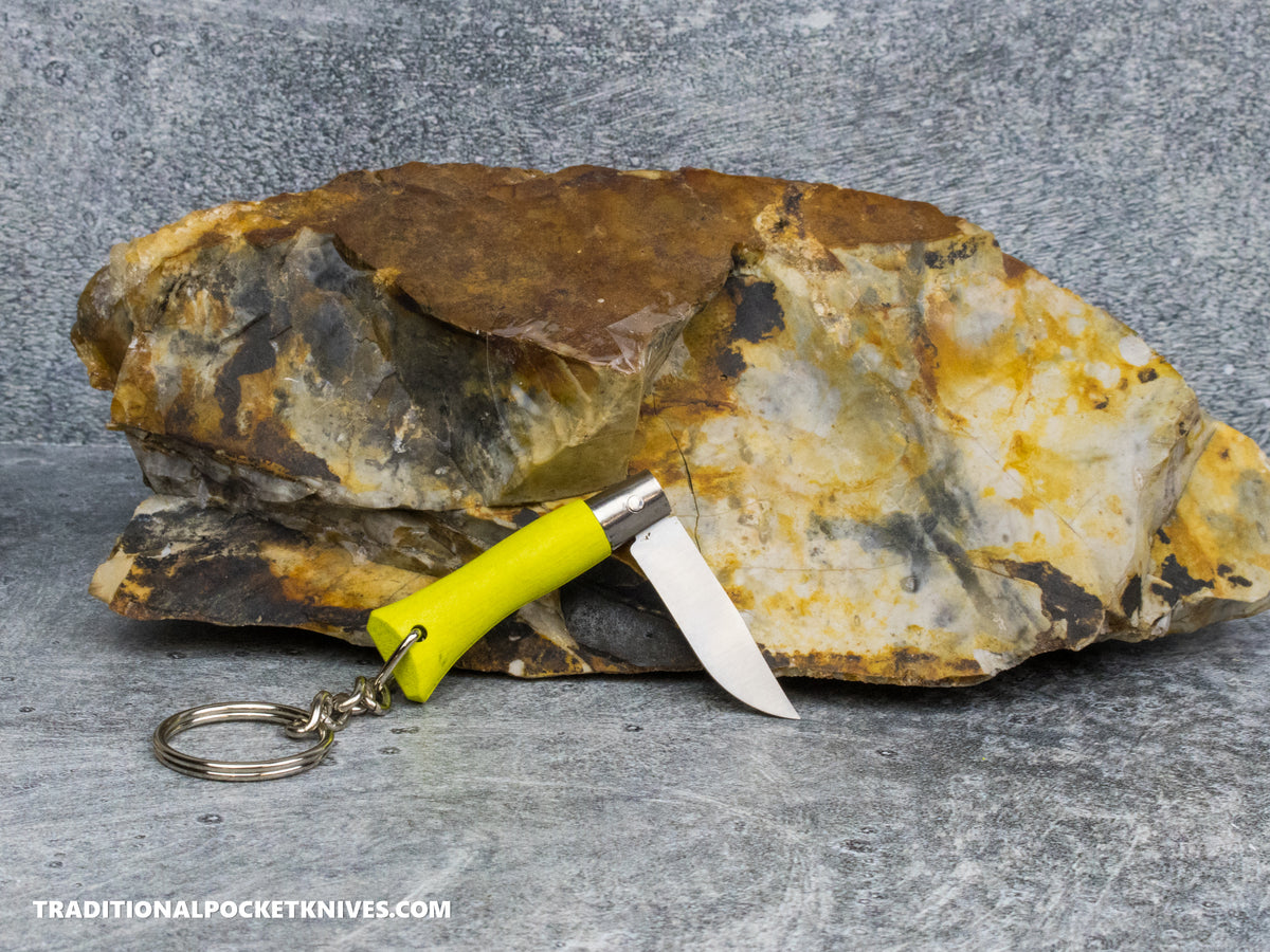 Opinel No.02 Colorama Keychain Folding Knife Anise