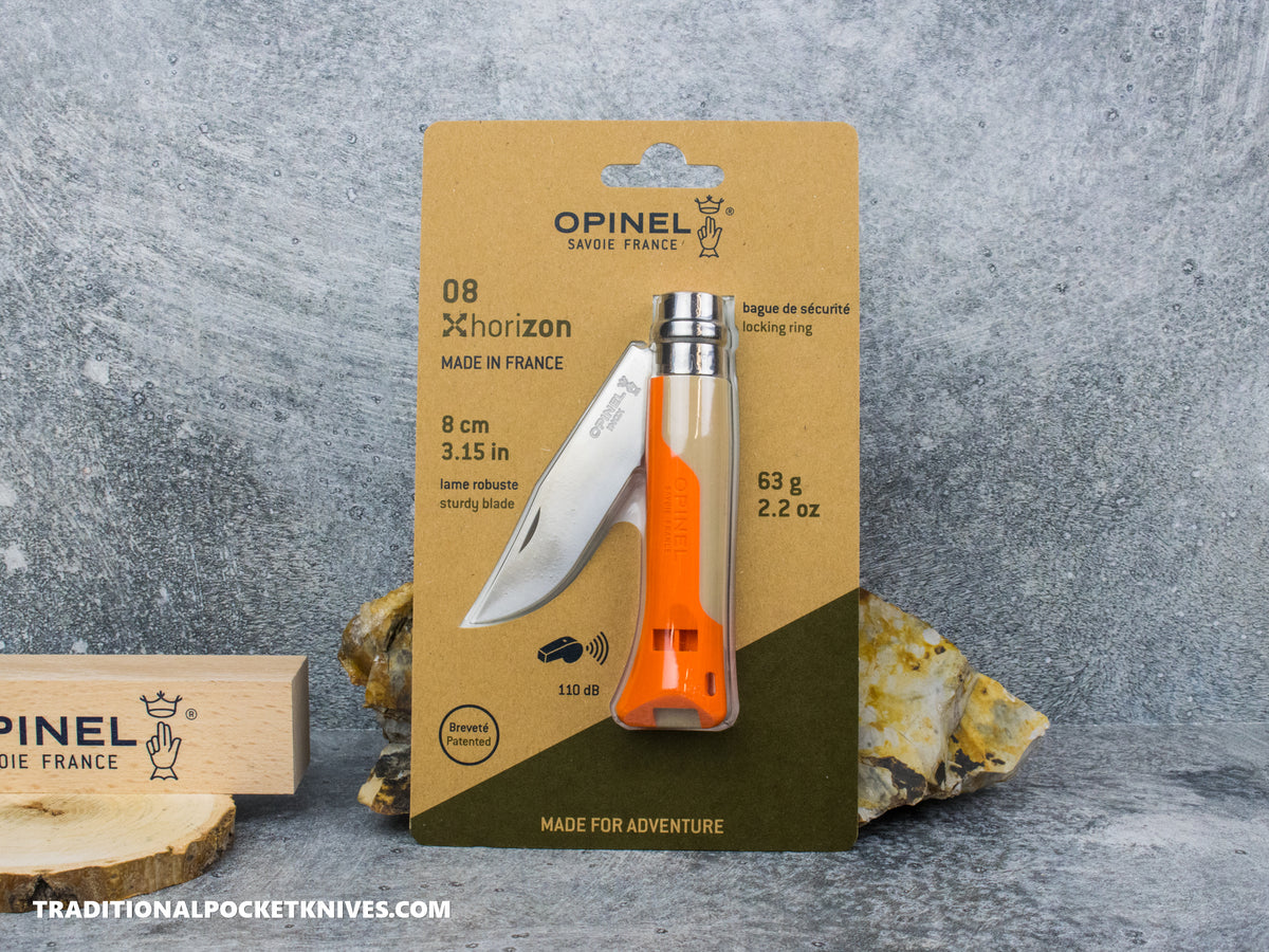 Opinel No.08 Horizon Folding Knife Sand Orange