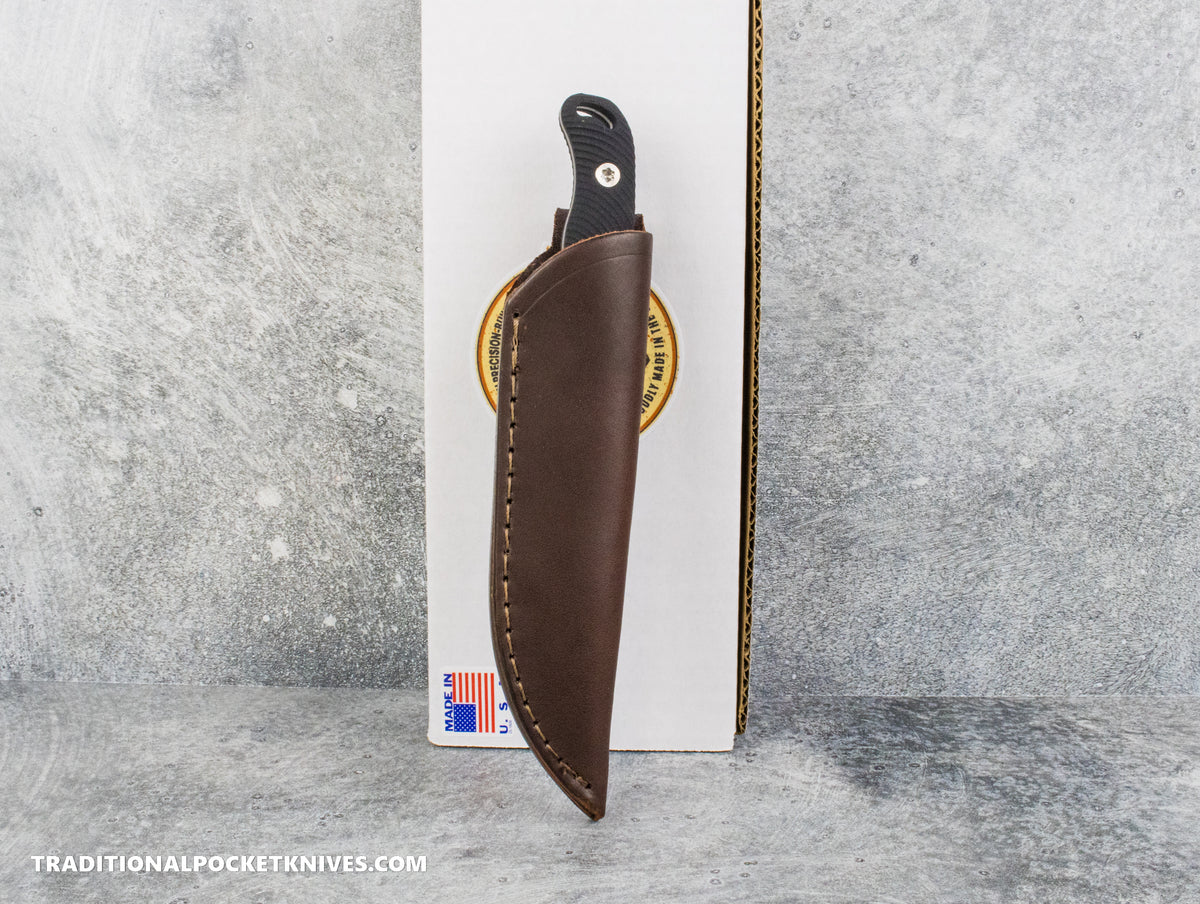 Hellbender Blade Co. Outfitter - Black G10 Tumbled Magnacut