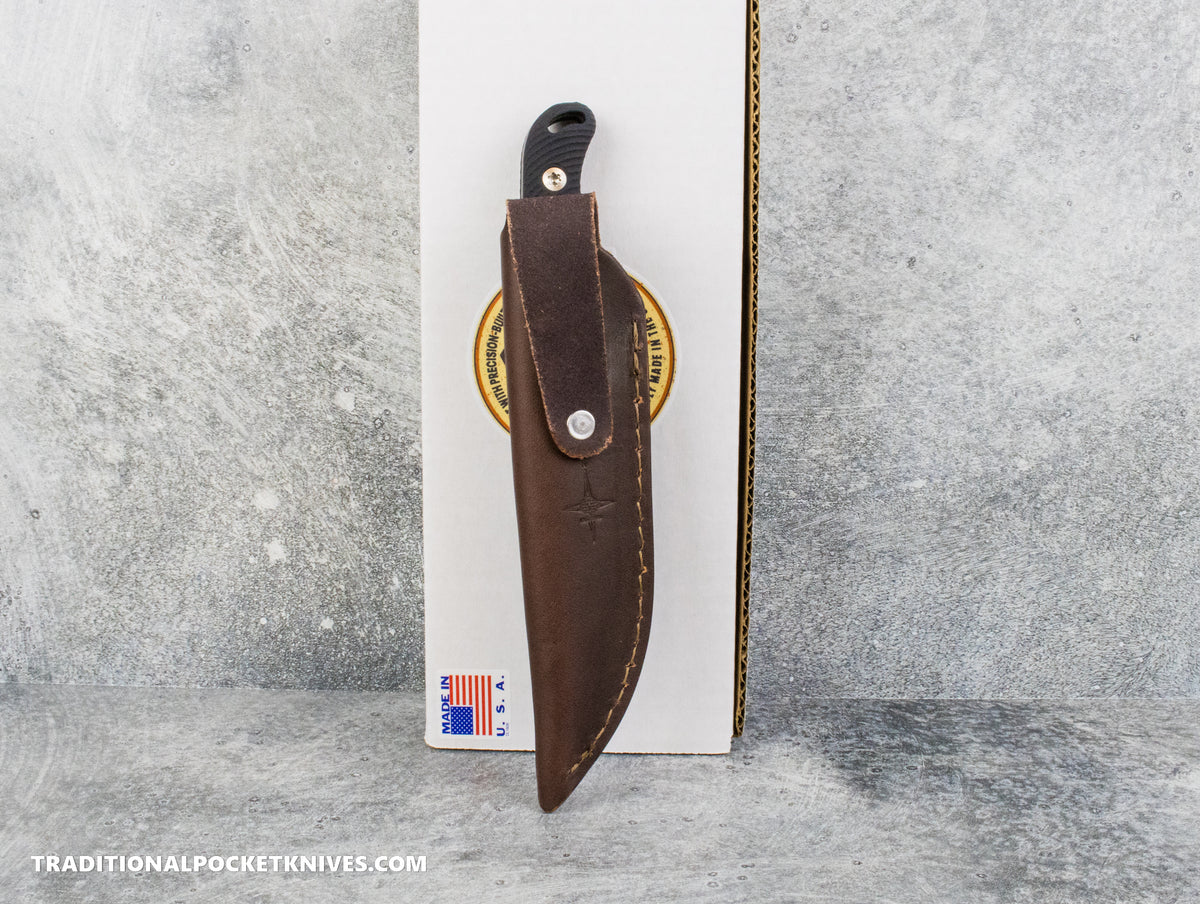 Hellbender Blade Co. Outfitter - Black G10 Tumbled Magnacut