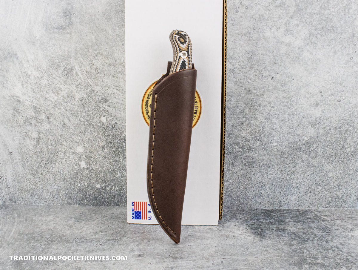 Hellbender Blade Co. Outfitter - Multicolored G10 Tumbled Magnacut