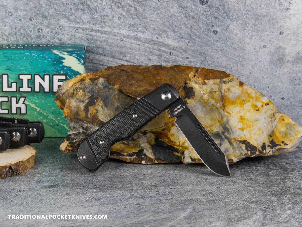 Coastline Jack: Owl Head Black Micarta - Modified Spey Blade 154CM