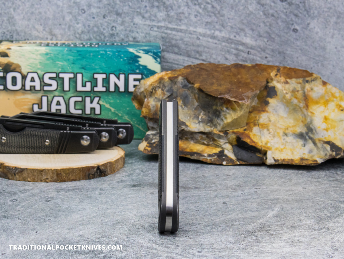 Coastline Jack: Owl Head Black Micarta - Modified Spey Blade 154CM