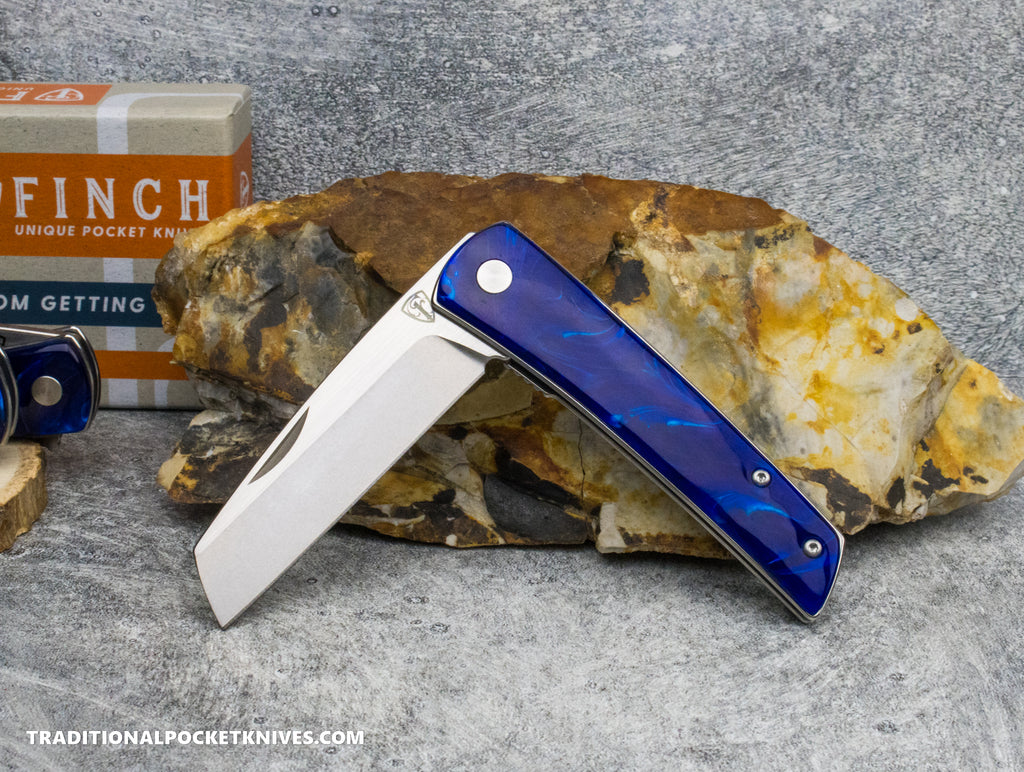 Finch Oxbow Deep Blue Resin - C. Risner Cutlery LLC