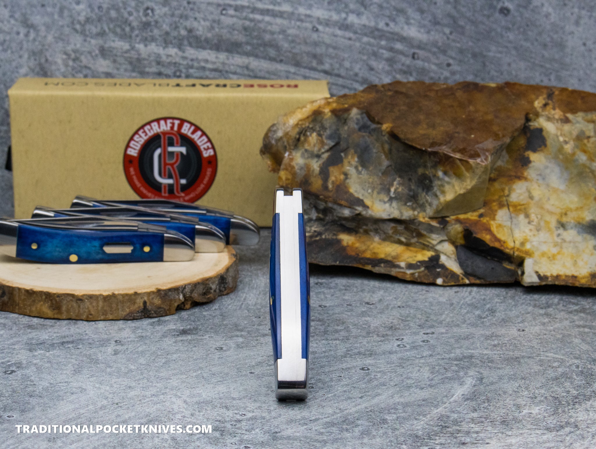 RoseCraft Blades Piney River Peanut Vintage Blue Bone (RCT029-BBB