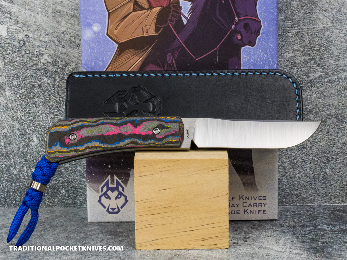 Jack Wolf Knives Pioneer FIXedc CamoCarbon 80's #10