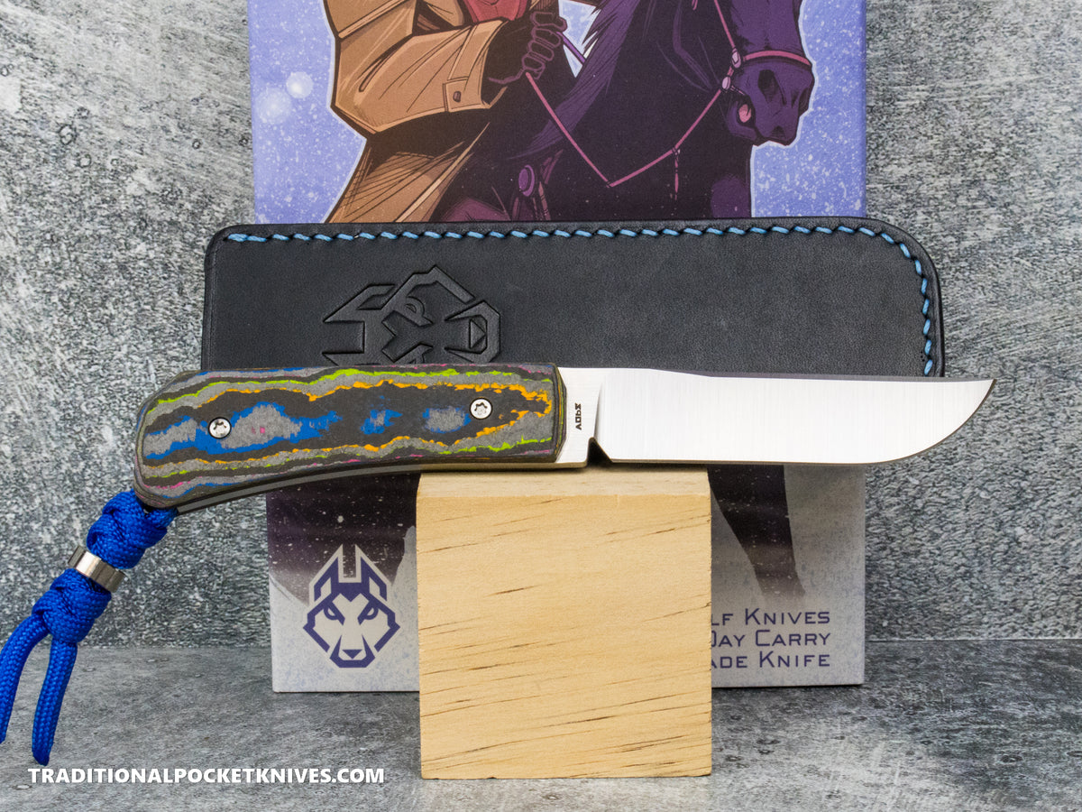 Jack Wolf Knives Pioneer FIXedc CamoCarbon 80's #11