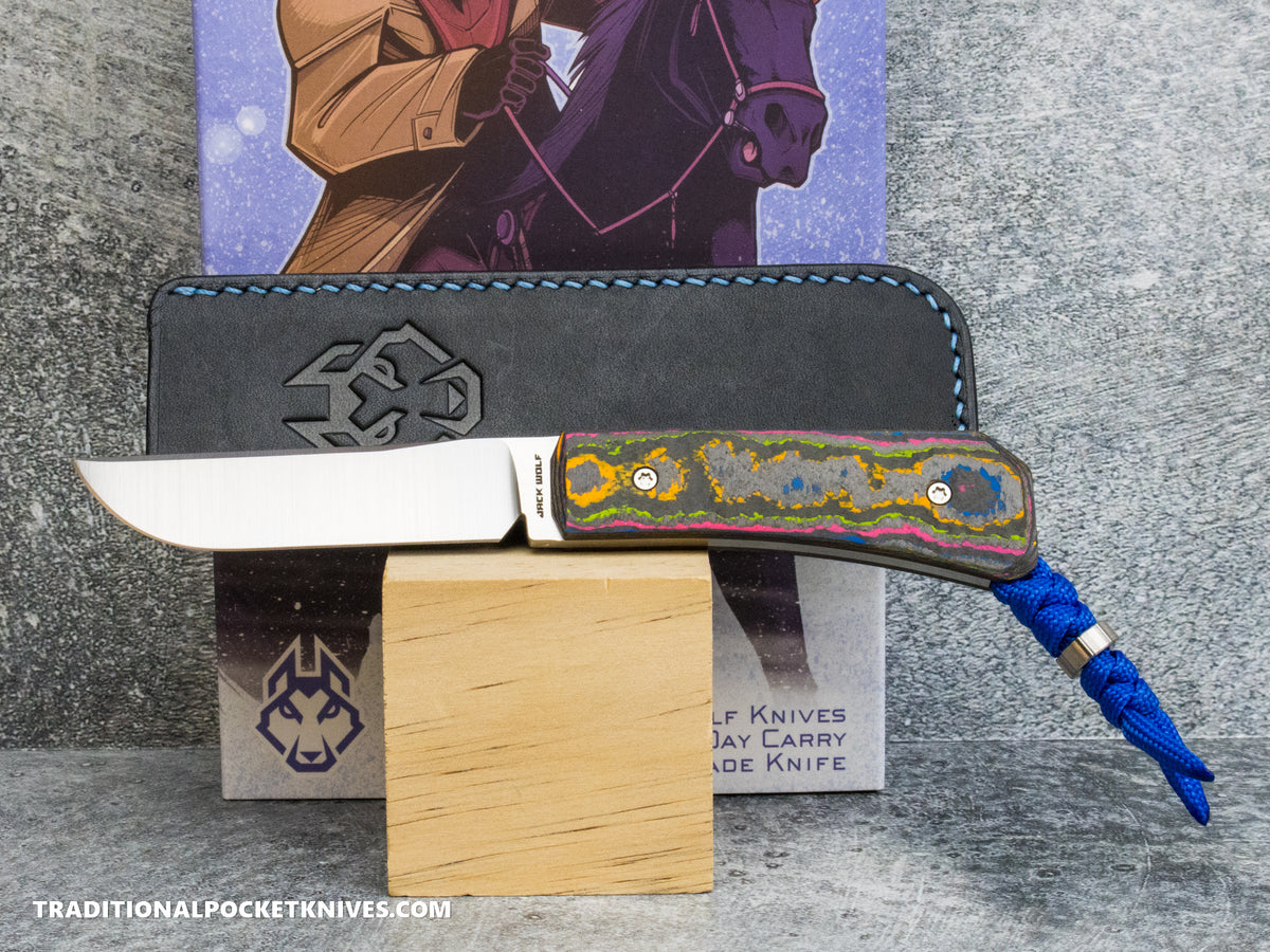 Jack Wolf Knives Pioneer FIXedc CamoCarbon 80's #13