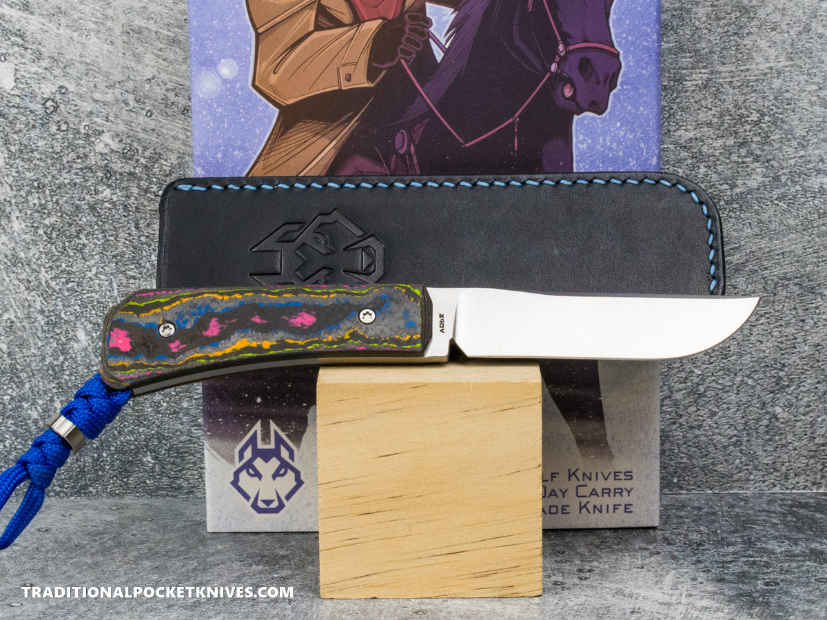 Jack Wolf Knives Pioneer FIXedc CamoCarbon 80's #13