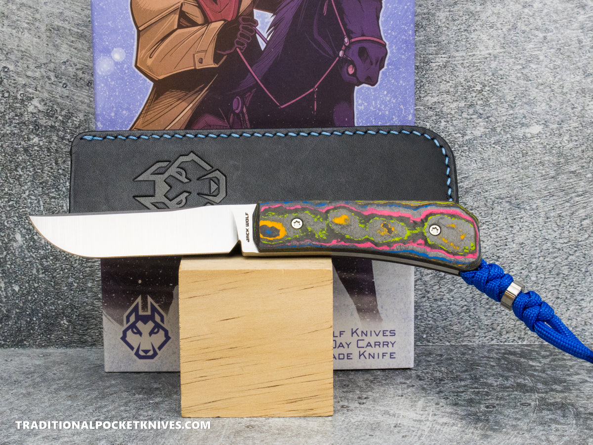 Jack Wolf Knives Pioneer FIXedc CamoCarbon 80's #14
