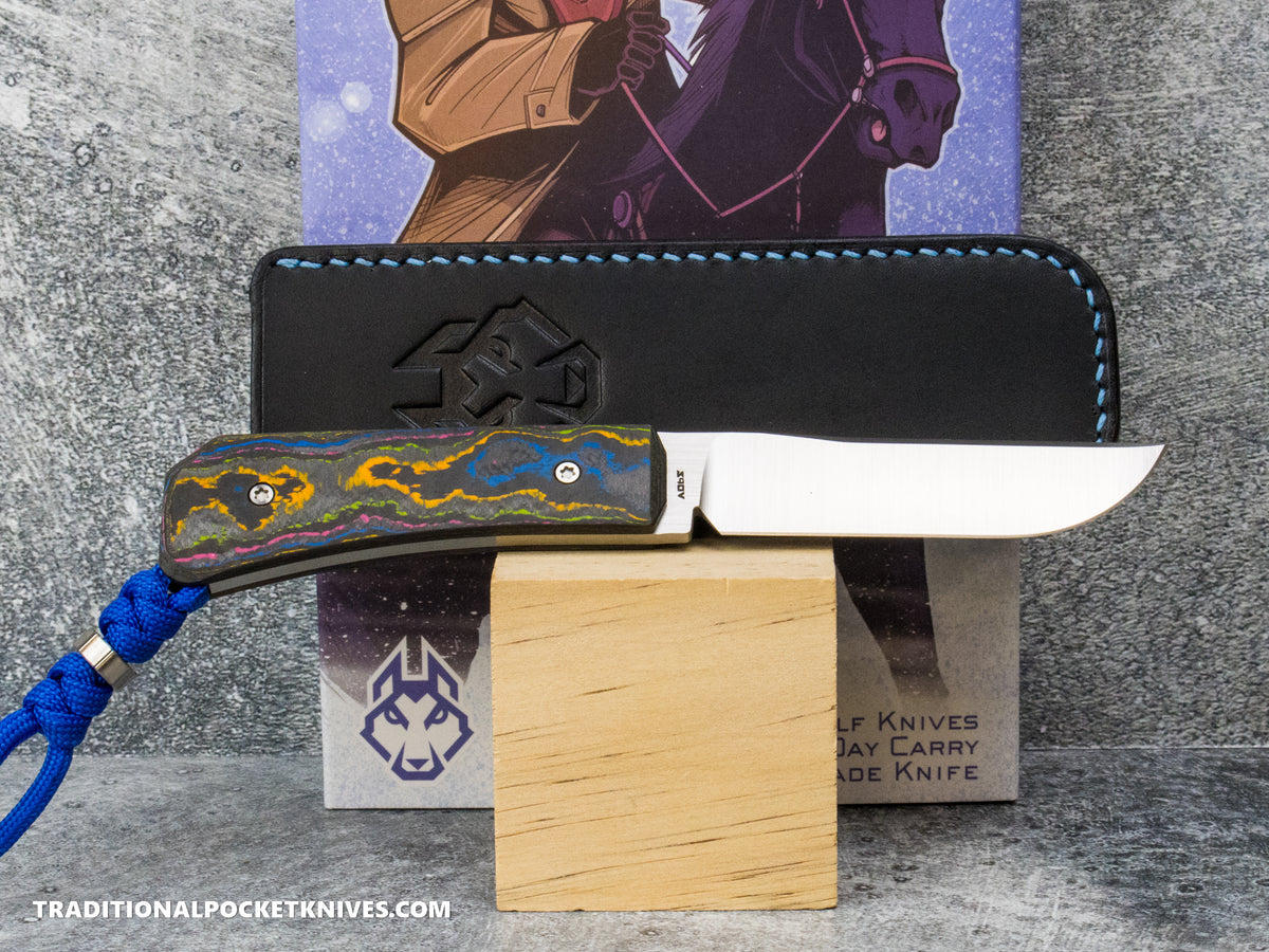 Jack Wolf Knives Pioneer FIXedc CamoCarbon 80's #14
