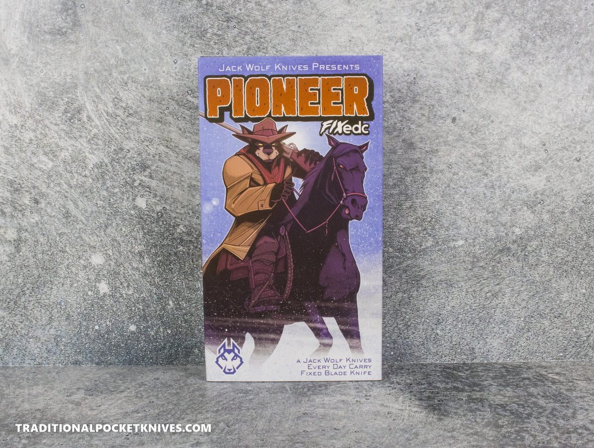 Jack Wolf Knives Pioneer FIXedc Red Abalone