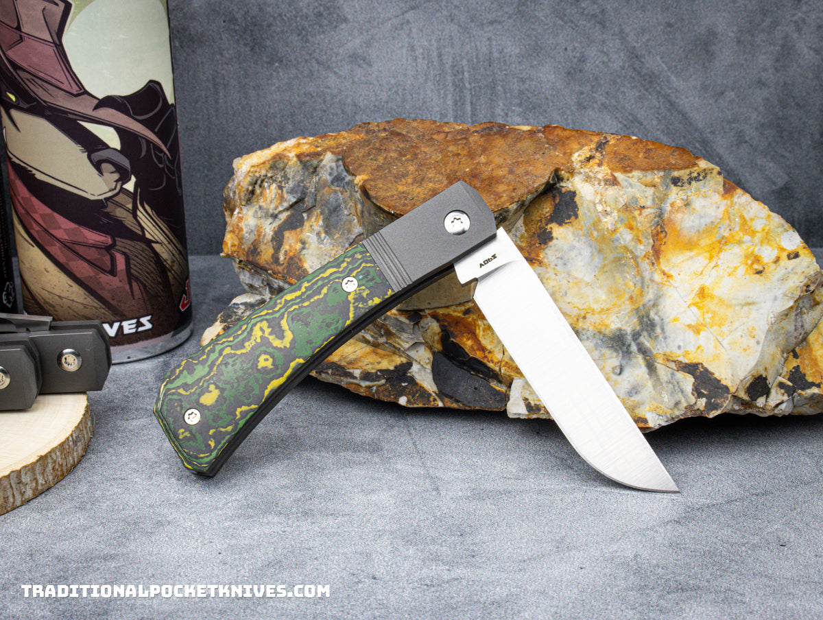 Jack Wolf Knives Pioneer Jack Fat Carbon Toxic Storm