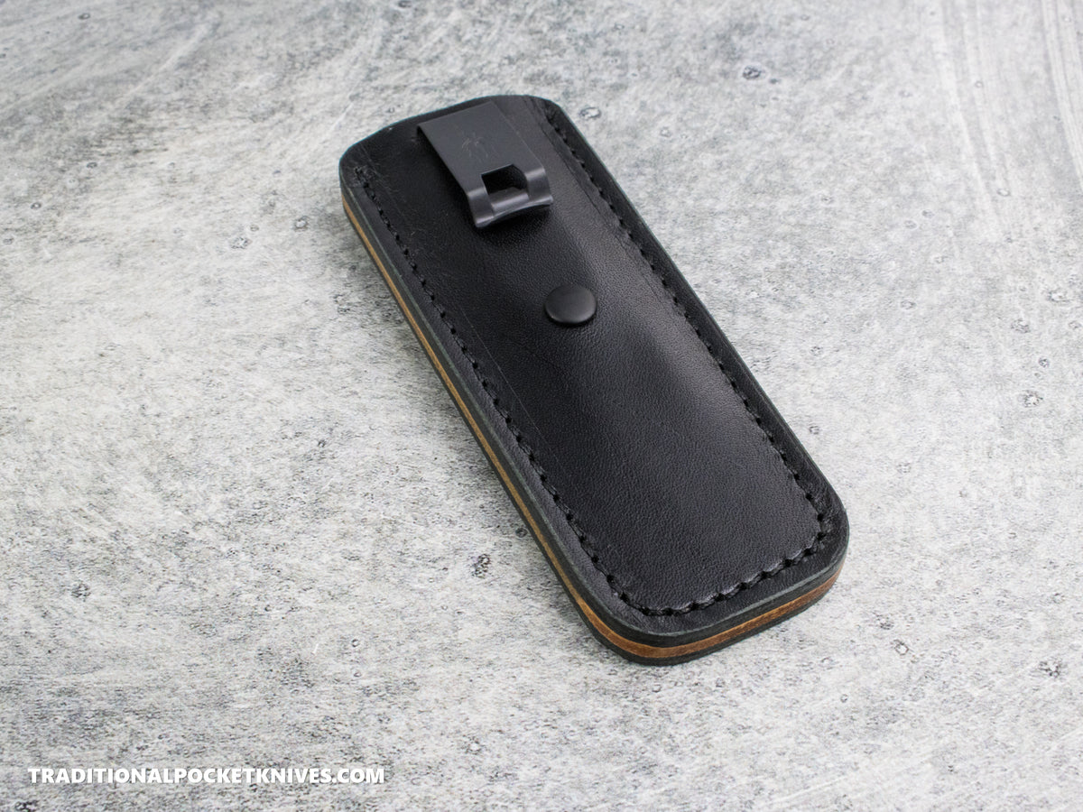 Corey Dunlap Custom Knives Drop Point Pocket EDC Knife Midnight Black Jute Micarta AEB-L Blast and Tumbled